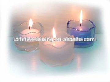 High class cheap glass cup candle