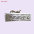 Industrial keyboard with customized layout for public machines