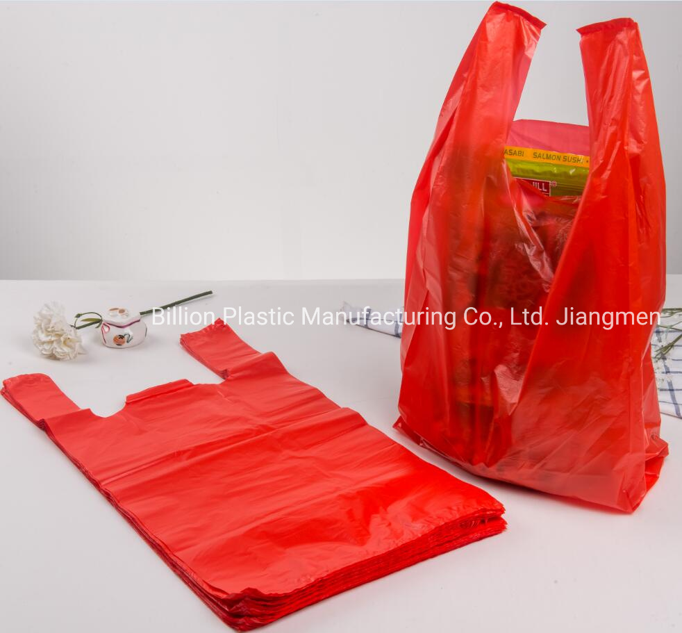 Retail Plastic Shopping T Shirt Bag Wholesale