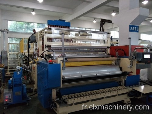 Machine de film plastique moulé par co-extrusion LLDPE