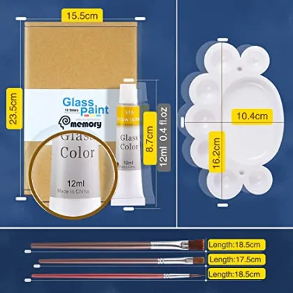 Classic Colors Washable Poster Paints Set with Artist Brushes - CU5101