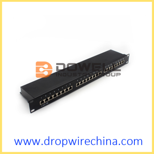 24 Port Cat 5e Shielded Patch Panel