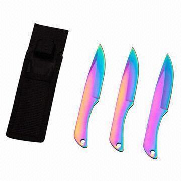Throwing Knifes, Made of 2Cr 13 Stainless Steel, Packaged by Nylon Bag, Throwing Knives