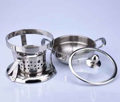 Stainless Steel Mini Hot Pot With Spirit Stove