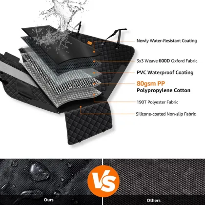 Waterproof All Season 600D Thickened Car Pet Hammock Pad