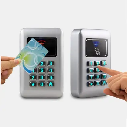 Metal access control keypad with RFID card reader