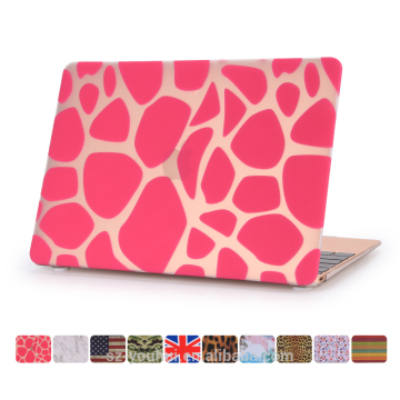Best Selling Luxury Ultra Slim PU Leopard Camouflage Wood UK Flag Design Cover Case for Macbook 12.1" with Retina