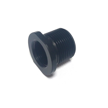 Black aluminum automobile oil filter spacer joint