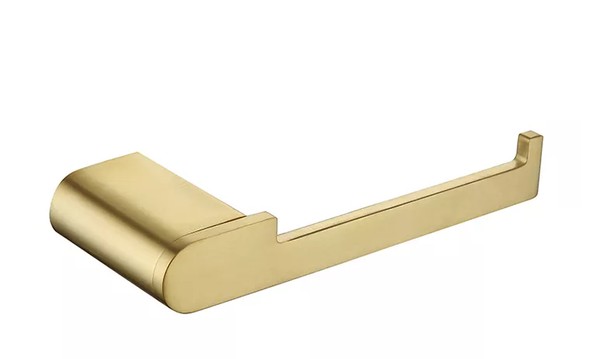 Gold Finished Copper Towel Rail Toilet Roll Holder