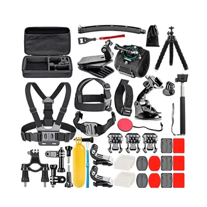50-in-1 Portable Accessory Kit for GoPro 11/10/9 Action Sports Cameras