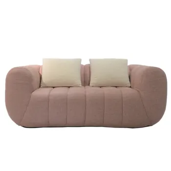 Wholesale Compressed Foam Pink Sofa Set for Living Room