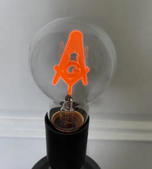 Masonic Bulb Gift - A19 110V/240V Freemasonry Lamp