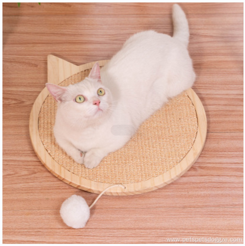 wood cat scratching board with fixed suction cup