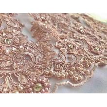 high-grade embroidery diamond sequin pearl fabric