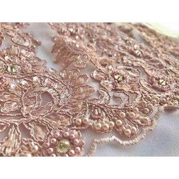 high-grade embroidery diamond sequin pearl fabric