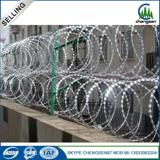 8KGS/roll for Hot Dipped Galvanized Razor Wire