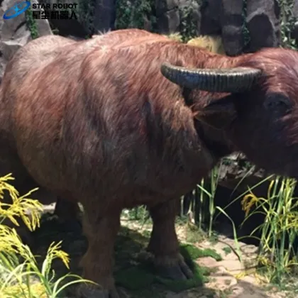 High Simulation Life Size Animatronic Buffalo