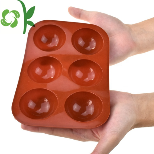 Hot Selling 6 moule à chocolat en silicone semi-circulaire