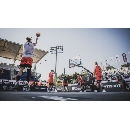 FIBA 3x3 -concurrentie met behulp van tegels