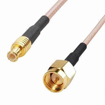 RF Cable, SMA Male to Straight MCX Male, with 50Ω Impedance