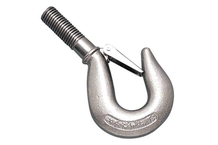 S0458-0_Stainless Steel Threaded Shank Hook_Forged