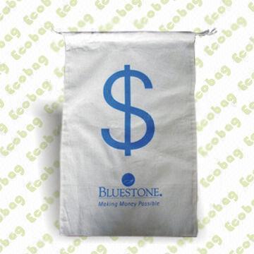 Drawstring Bag, Made of Cotton, Organic Cotton or Bamboo Fiber, Suitable for Shopping