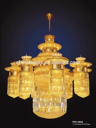 large night lighting lamp projector empire lighting & lamps/crystal chandelier for Bulgari/Peninsula hotel lobby decorative