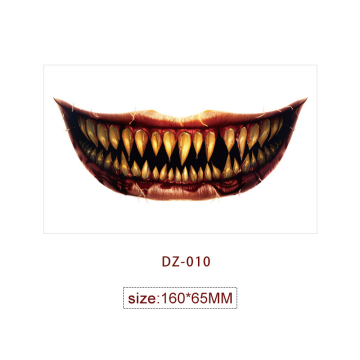 Halloween Scary Mouth Face Stickers & Makeup Supplies