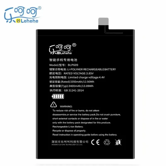 Lehehe BLP609 Battery For Oppo R9 R9m R9mt - 3.8V 3400mAh High Capacity Replacement Battery