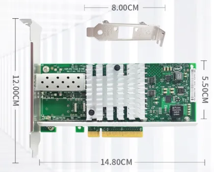 10G Fiber Optic Network Cards: Intel X520-SR1 SR2 & DELL X520-DA2 DA1 JL82599ES