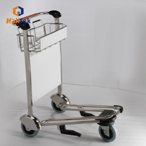 Stainless Steel Trolley 3 Wheel OEM Stainless Steel Baggage Airport Carts Manufactory