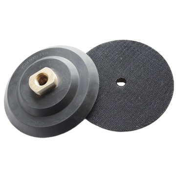 HIZAR 100mm 125mm M14 5/8-11 Black Rubber Flexible Backer Pad for Angle Grinders