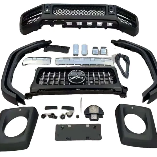AMG Style Grille, Exhaust Pipe, Lamps, and Bumper Accessories for Benz G Class W464 (2019+)