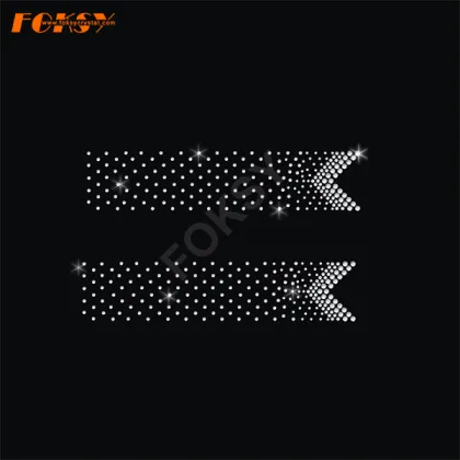 Crystal Rhinestone Hot Fix Cheer Bow Rhinestone Designs