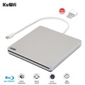 External Automatic Slot-loading Blu-Ray DVD Drive Burner Player Type-C DVD-RW VCD CD RW Reader For Apple Pro Air iMAC PC