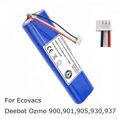 Compatible Rechargeable Battery for Ecovacs Deebot Ozmo 900/901/905/930/937 (14.4V 6800mAh)