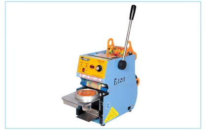 Best seller bubbletea beverages liquid plastic cups sealing machine