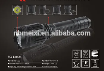 5V output/input rechargeable flashlight