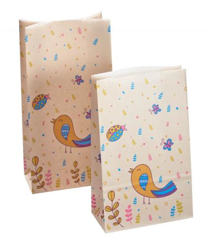 Birthday Lovely Bird Kraft Paper Bags