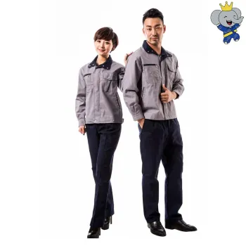 Grey polyester cotton thick pearl sail jacket workwear