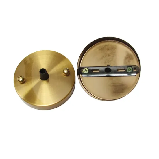 Vintage LED Ceiling Plate Wall Sconce with Bronze and Silver Base