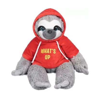 Sloth in coat cute stuffed room ornaments
