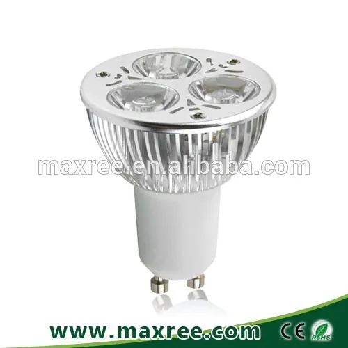 wholesale price!factory manufacturer directly 3x1w Aluminium dimmable high power led spot light GU10
