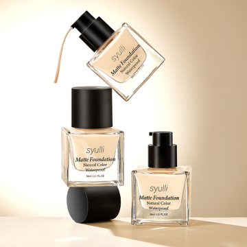 Private Label Custom Vegan Long-Wear 24hr Waterproof Organic Liquid Foundation - Matte Finish
