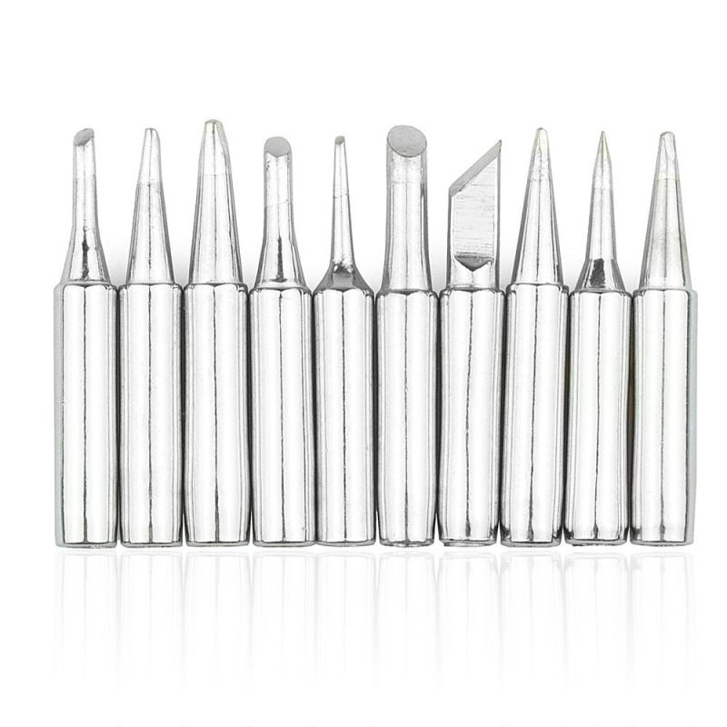 NEWACALOX 10PCS/SET Lead-free Solder Screwdriver Iron Tip 900M For Hakko Rework Soldering Station Tool Electric Soldering Irons