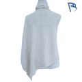 Top din tricot asimetric, gri Heather