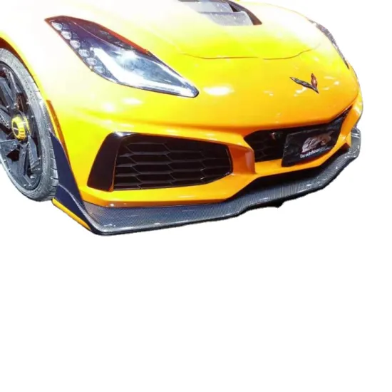 Perfect Fitment Carbon Fiber Front Lip Spoiler & Splitter for Chevrolet Corvette C7