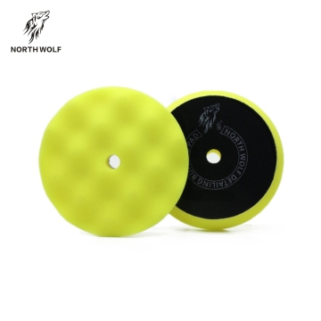 Northwolf New Design DA Wave Foam Polishing Pad Car Detailing Waffle Foam Pad Wave Buffing Pad