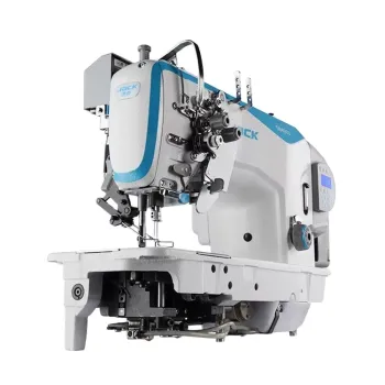 New Jack 58450J Two-Needle Computer Flat Sewing Machine with Straight Knife Auto Corner Sewing