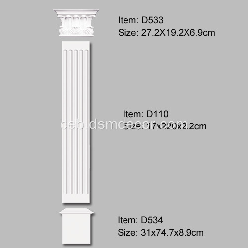 Door Pilasters alang sa Interior Dekorasyon